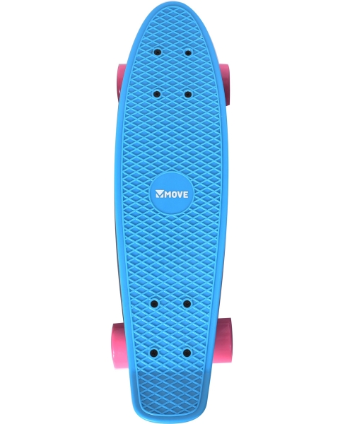 Move Planche à roulettes Vintage 57 cm bleu - Skateboard